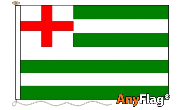 Striped Ensign Green/White Custom Printed AnyFlag®